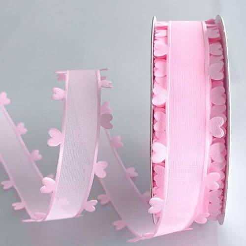 18M x 2.5CM Satinband Rosa,Schleifenband Stoffbänder für Geschenkverpackungen DIY Kunsthandwerk,Bunte Bänder Rolle für Hochzeitsstrauß Weihnachten Haarschleifen Auto Dekoration von MVKZFE