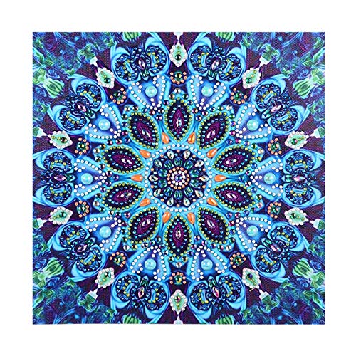 MWOOT DIY 5D Diamant Gemälde Mahlen nach Zahlen Kit,Teil Diamond Pasted Painting Kristall Strass Stickerei Kreuzstich Arts Craft Gemälde für Home Wand-Decor(30x30cm)-Mandala Persische Blume von MWOOT