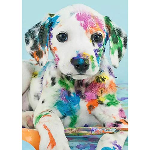 MWOOT DIY 5D Diamant Malerei Kit,Voller Diamond Paste Painting Kristall Strass Stickerei Kreuzstich Arts Craft Gemälde für Home Wanddekoration(30x40cm) -Dalmatinischer Hund von MWOOT