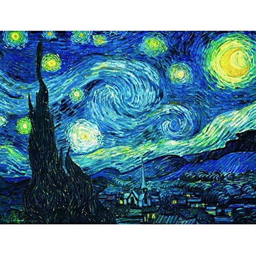 MWOOT DIY 5D Diamant Malerei Kit,Voller Diamond Pasted Painting Kristall Strass Stickerei Kreuzstich Arts Craft Gemälde für Home Wanddekoration(30x40cm) -Sternenklare Nacht von MWOOT