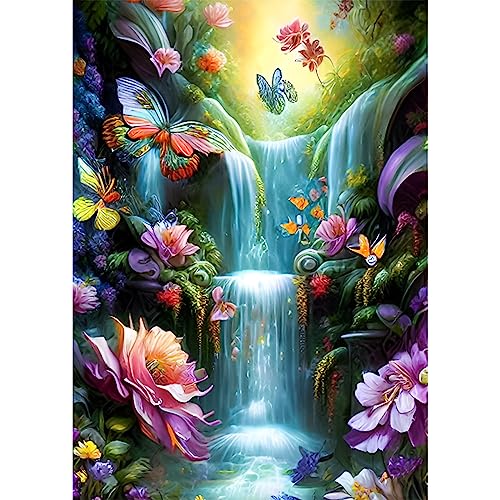 MXJSUA Fallen Diamond Painting, 5D Diamant Painting Kits Bilder für Erwachsene, Schmetterling DIY Diamant Malerei Diamond Painting Kinder Bilder Set 30x40cm für Wanddekor von MXJSUA