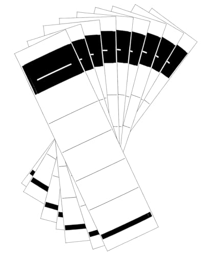 MYGLOAR 50 Stück Ordneretiketten, breite Ordnerrückenaufkleber, weiße Ordnerrückenetiketten, selbstklebend, 5,4 x 19 cm, hergestellt mit Selbstklebung von MYGLOAR