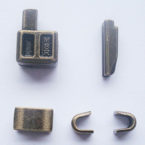 Reißverschluss-Reparatur-Kit, Metall-Reißverschlusskopf,Nr. 8, Reißverschluss-Schieber mit Einführstift für einfache Reißverschlussreparatur, bronzefarben, 2 Sets von MYIW