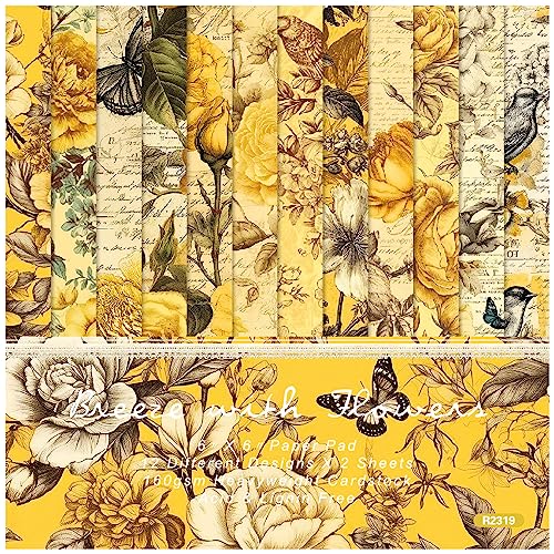 International Scrapbooking Pad,Pads Papier, Scrapbooking-Blöcke Papier, International Scrapbooki 6"x 6" Floral von MYJSYDZ