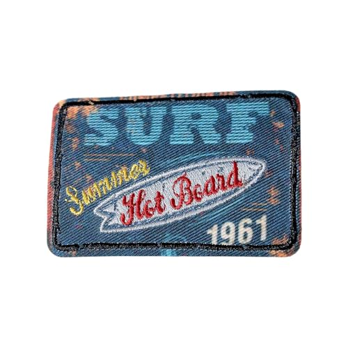 MYMERCERIE Aufnäher zum Aufbügeln, Sport, Vintage, Surf, 4 cm x 6 cm von MYMERCERIE