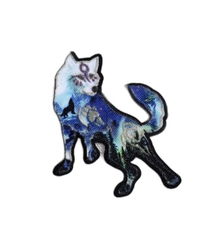 MYMERCERIE 3 Stück Aufnäher Fantastische Tiere Wolf 4,5 cm x 7 cm von MYMERCERIE