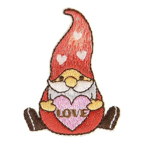 MYMERCERIE Aufnäher zum Aufbügeln, Motiv: Zwerg Love, 4,5 x 3 cm, 3 Stück von MYMERCERIE