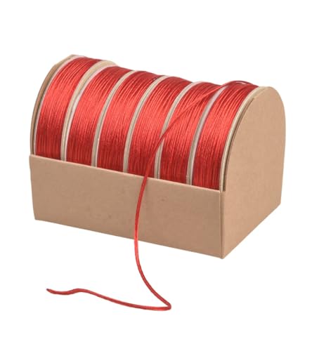 MYMERCERIE Rolle mit 10 m Stickband, 2 mm, Rot von MYMERCERIE