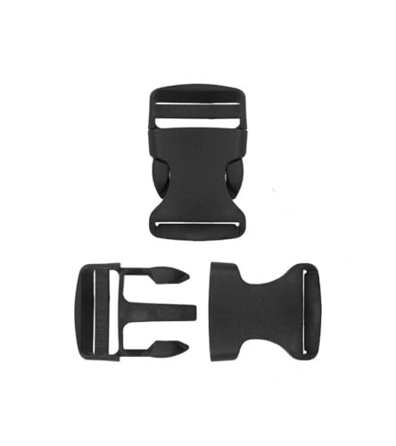 MYMERCERIE Rutschhemmende Gürtelschnalle Verschluss aus Kunststoff, 60 mm x 38 mm, Schwarz MYMERCERIE Rutschhemmende Gürtelschnalle Verschluss aus Kunststoff, 60 mm x 38 mm, Schwarz von MYMERCERIE