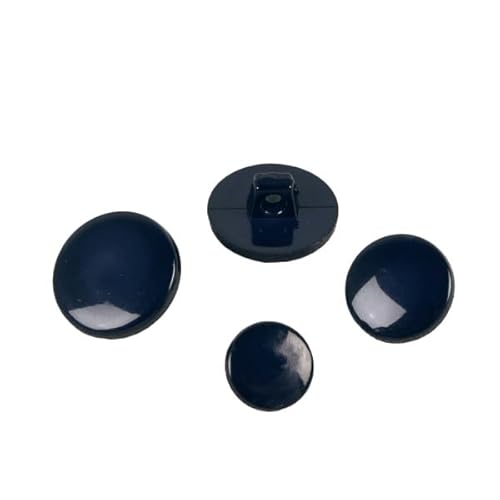 MYMERCERIE Set mit 6 Knöpfen aus recyceltem Nylon, Marineblau, Größe 15 mm von MYMERCERIE