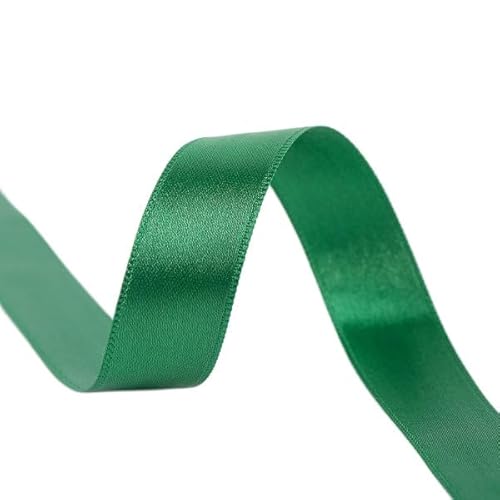 Spule mit 40 m Satinband, doppelseitig, hergestellt in Frankreich, Khaki-Grün – Größe 38 mm von MYMERCERIE