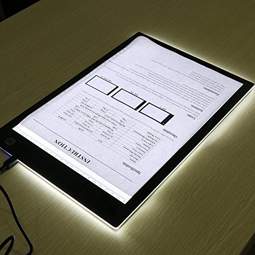 LED-Lichtauflage,Animation Tracking Light Box Zeichnung Kopierertisch Augenschutz Design A4 Touch Helligkeit einstellbar intelligente Künstler professionelle Karton Produktion Skizze Bildung(Fachmann) von MYMM