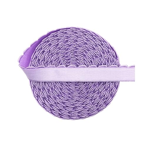 MYOND Elastisches Band 2 5 10 Yard 3/8" 1/2" 10mm 13mm Plüsch BH Träger Gummiband Nylon Schulterband Unterwäsche Dessous DIY Nähbesatz(Orchid,5 Yards_13MM) von MYOND