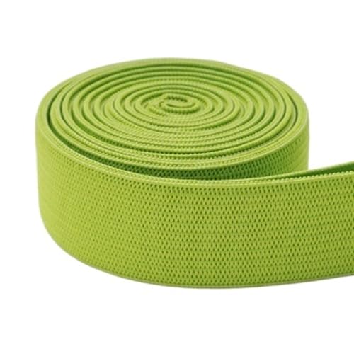 MYOND Elastisches Band 5/2yard 20mm Flaches Gummiband for Nähen Schutzkleidung Zubehör Gummiband Elastische Schnur Seil(20mmlight Green,2yard) von MYOND