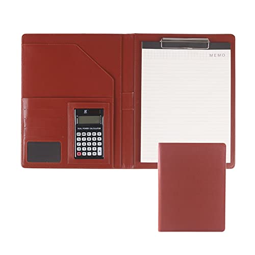 MYRDBT Schreibmappe A4, Padfolio Zwischenablage klein für Schreibblock Kunstleder Ordner für Folio Notizblock Legal Business Notebook Organizer von MYRDBT