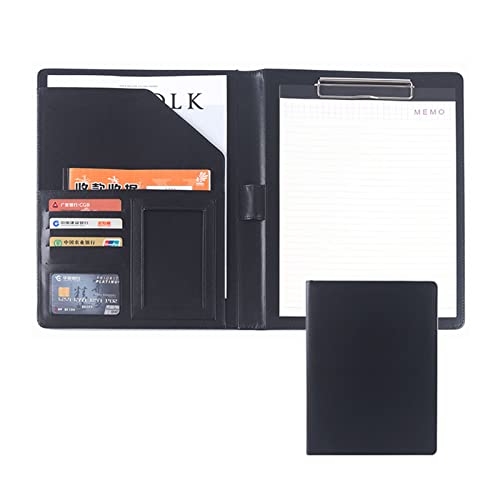 MYRDBT Schreibmappe A4, Padfolio Zwischenablage klein für Schreibblock Kunstleder Ordner für Folio Notizblock Legal Business Notebook Organizer von MYRDBT