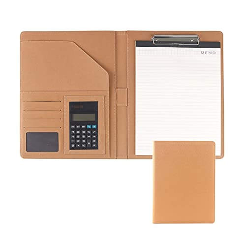 MYRDBT Schreibmappe A4, Padfolio Zwischenablage klein für Schreibblock Kunstleder Ordner für Folio Notizblock Legal Business Notebook Organizer von MYRDBT