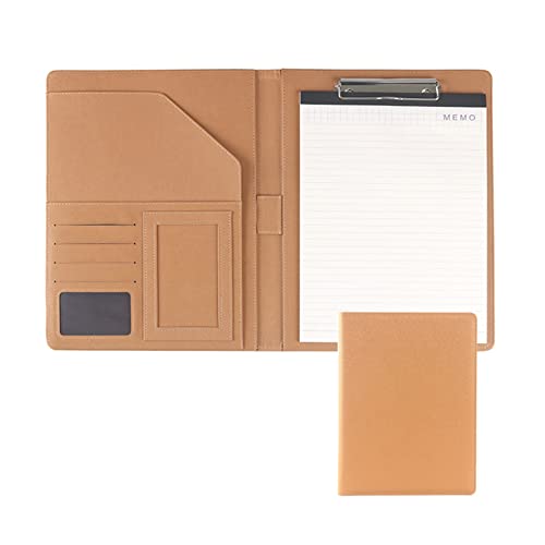 MYRDBT Schreibmappe A4, Padfolio Zwischenablage klein für Schreibblock Kunstleder Ordner für Folio Notizblock Legal Business Notebook Organizer von MYRDBT