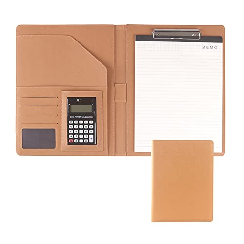 MYRDBT Schreibmappe A4, Padfolio Zwischenablage klein für Schreibblock Kunstleder Ordner für Folio Notizblock Legal Business Notebook Organizer von MYRDBT