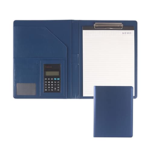 MYRDBT Schreibmappe A4, Padfolio Zwischenablage klein für Schreibblock Kunstleder Ordner für Folio Notizblock Legal Business Notebook Organizer von MYRDBT