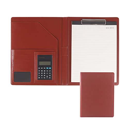 MYRDBT Schreibmappe A4, Padfolio Zwischenablage klein für Schreibblock Kunstleder Ordner für Folio Notizblock Legal Business Notebook Organizer von MYRDBT