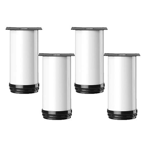 Tischbein, Möbelfüße, Möbelbeine, verstellbare Tischbeine aus Metall, Möbelfüße, rund, Ersatz-Möbelerhöhungen, Beine für Couch, Sofa, Schreibtisch, Beine für Bett, Schränke, Erhöhungen, 4 Stück Tischbein, Möbelfüße, Möbelbeine, verstellbare Tischbeine aus Metall, Möbelfüße, rund, Ersatz-Möbelerhöhungen, Beine für Couch, Sofa, Schreibtisch, Beine für Bett, Schränke, Erhöhungen, 4 Stück von MYRDBT