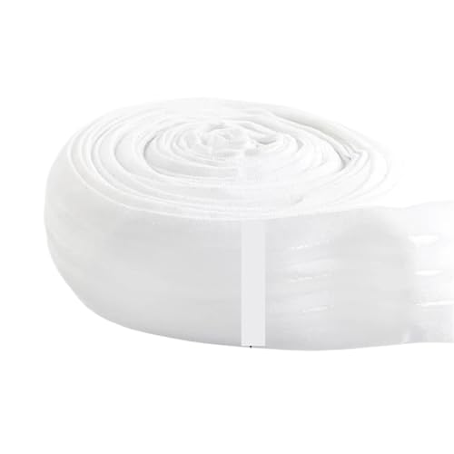 MZPOZB Gummiband 25/30mm Silikon Elastische Band for BH-träger Nicht-Slip Unterwäsche Gummiband Stretch Gurtband Band Band DIY nähen Zubehör Elastic Band (Color : White-30mm, Size : 5Meters) von MZPOZB