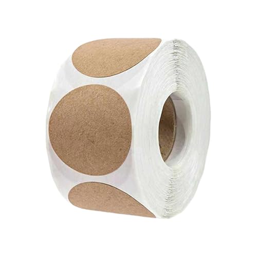 500 Stück braune runde Klebeetiketten Aufkleber zum Verpacken, Organisieren, Backen, Konserven, Etiketten, runde selbstklebende Aufkleber 500 Stück braune runde Klebeetiketten Aufkleber zum Verpacken, Organisieren, Backen, Konserven, Etiketten, runde selbstklebende Aufkleber von MZRAN