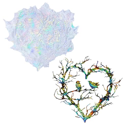 MZRAN Kreative Herz-Vogelnest-Dekoration, Epoxidharz, Tier-Wandkunst-Form für Bastler, Schmuckherstellungszubehör von MZRAN