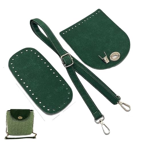 DIY-Ledertaschen-Bausatz Leder-Taschengurt, handgefertigte Handtasche, gewebtes Set, hochwertige Taschenböden mit Hardware-Zubehör for DIY-Schulterhandtasche Herstellungsset Handgefertigte(9x20-02) von MZSKLW