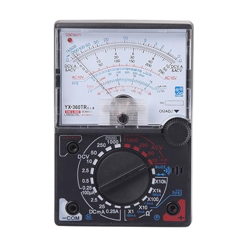 Multimeter Tester YX-360TRE-LB Zeigermultimeter AC DC Messen Sie ICEO HFE Mit Tester Stift Anzeigelampe Piepen Amperemeter Voltmeter Widerstand Präzision Sicher von MZZYG