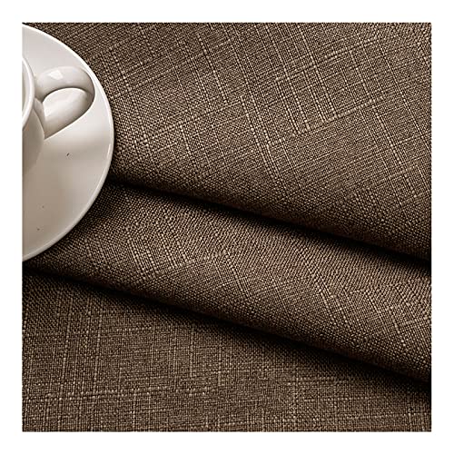 MaJu Bambus-Baumwoll-Leinen-Stoff Sofa-Stoff-Material Polsterstoff für Tischdecken, Wohnkultur, Vorhänge und Kissen 150cm Breit(Color:braun) von MaJu