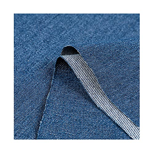 MaJu Materialien für Jeansjacken Jeansstoff 100% Baumwolle 150cm Breit Zum Nähen Von Jeans, Shorts und Wohnaccessoires （blau）(Size:100x150 cm) von MaJu