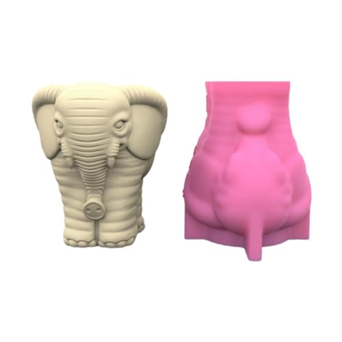 Mabta 3D-Elefanten-Blumentöpfe, Epoxidharz-Formen, Stifthalter, Kerzenhalter, Zement-Pflanzgefäß, Silikonform, Heimdekorationen von Mabta