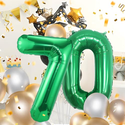 70 Geburtstag Deko zahlen luftballon 70 jahre | Folienballon Grün- für 70. Geburtstagsdeko Männer Frauen Ballon Zahl Deko zum Geburtstag fliegt mit Helium 70 Geburtstag Deko zahlen luftballon 70 jahre | Folienballon Grün- für 70. Geburtstagsdeko Männer Frauen Ballon Zahl Deko zum Geburtstag fliegt mit Helium von Maclunar