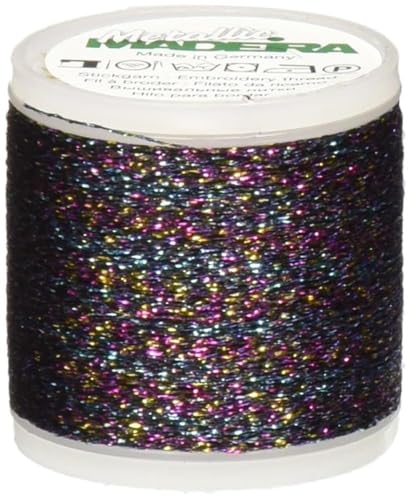 Madeira M9842-270 Gewinde, Polyester, #270 Rosa/Gelb/Blau, 200 m von MADEIRA