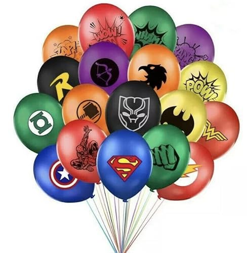 36 Stück 30,5 cm Marvel Avengers Motto-Party Superhelden-Latex-Ballons für Party-Dekoration von Madeokoltd