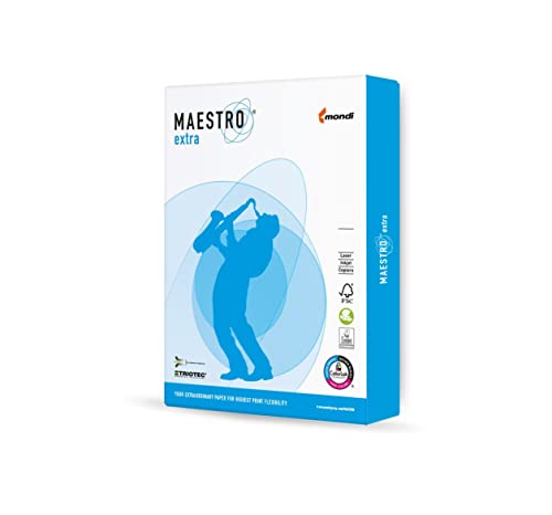 Maestro Extra Premium Kopierpapier 100g/m² DIN-A3 - 500 Blatt weiß von Maestro