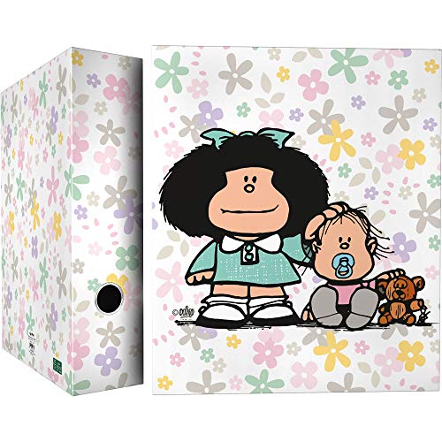 Mafalda 88172611 Kollektion Mafalda Ringbuch mit 4 Ringen, 40 mm, mehrfarbig, A4 von Mafalda