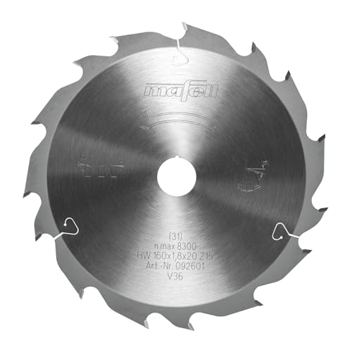 MAFELL Hartmetall Sägeblatt GT 160 x 1,2/1,8 x 20 mm - 15-3 Zähne - Ersatzblatt für MT 55 Tauchsäge von Mafell