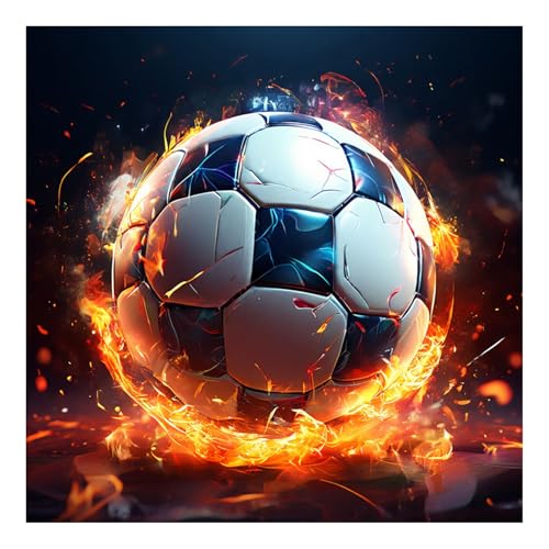 Mafenr Art Diamond Painting Erwachsene Set, Fußball Diamant Painting Bilder, Mosaikherstellung für Geschenke und Familie Décor 30x30cm von Mafenr Art