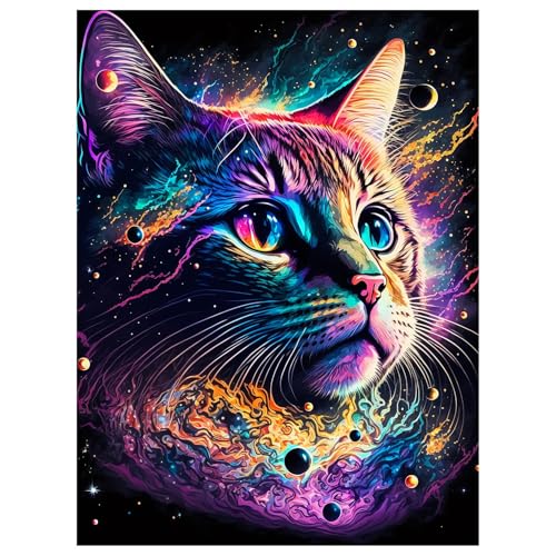 Mafenr Art Diamond Painting Erwachsene Set, Katze Diamant Painting Bilder, Mosaikherstellung für Geschenke und Familie Décor (30x40 cm) von Mafenr Art