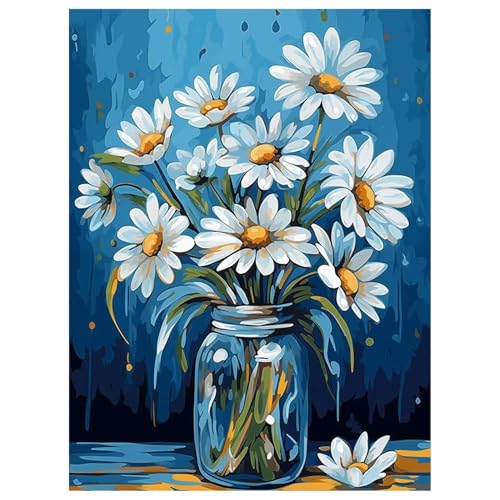 Mafenr Art Blumen Diamond Painting Erwachsene Set, Blumen Diamant Painting Bilder, Mosaikherstellung für Geschenke und Familie Décor (30x40 cm) von Mafenr Art