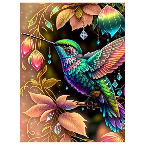 Mafenr Art Diamond Painting Erwachsene Set, Kolibri Diamant Painting Bilder, Mosaikherstellung für Geschenke und Familie Décor 30x40cm von Mafenr Art