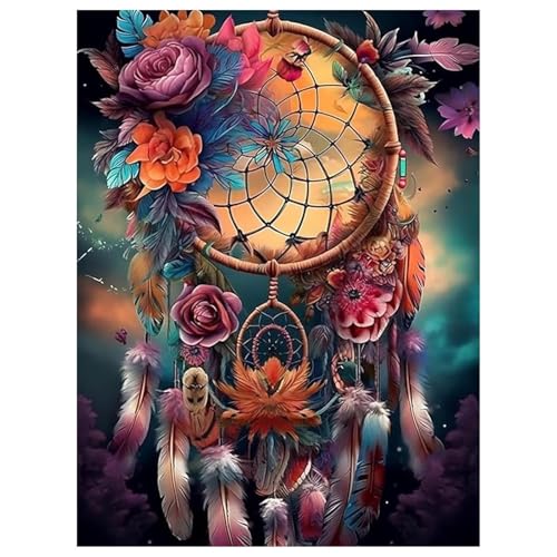 Mafenr Art Diamond Painting Erwachsene Set, DIY Traumfänger Diamant Painting Bilder, Mosaikherstellung für Geschenke und Familie Décor 30x40cm von Mafenr Art