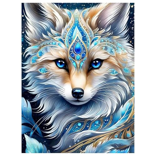 Mafenr Art Diamond Painting Erwachsene Set, DIY Wolf Diamant Painting Bilder, Mosaikherstellung für Geschenke und Familie Décor 30x40 cm von Mafenr Art