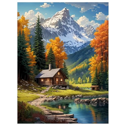 Mafenr Art Landschaft Diamond Painting Erwachsene Set, 5D Landschaft Diamant Painting Bilder, Mosaikherstellung für Geschenke und Familie Décor (30x40cm) von Mafenr Art