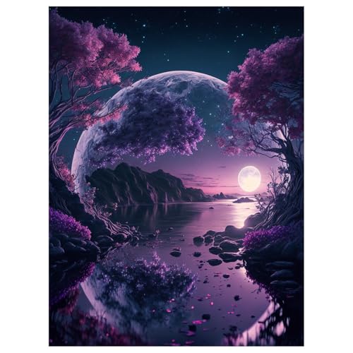 Mafenr Art Landschaft Diamond Painting Erwachsene Set, Landschaft Diamant Painting Bilder, Mosaikherstellung für Geschenke und Familie Décor (30x40cm) von Mafenr Art