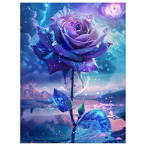 Mafenr Art Diamond Painting Erwachsene Set, Rose Diamant Painting Bilder, Mosaikherstellung für Geschenke und Familie Décor 30x40 cm von Mafenr Art