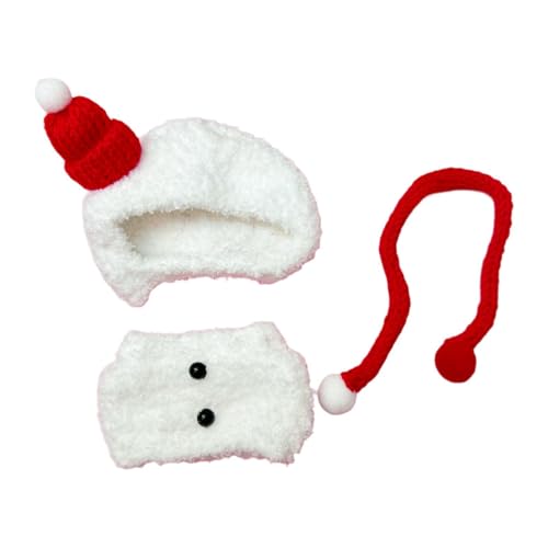 MagiDeal 15 cm Puppenkleidung Schneemann Puppenoutfit Kostüme Süßes Anziehen Bequeme Kleidung Nur Puppe Tragbare Kopfbedeckung Kleidung von MagiDeal